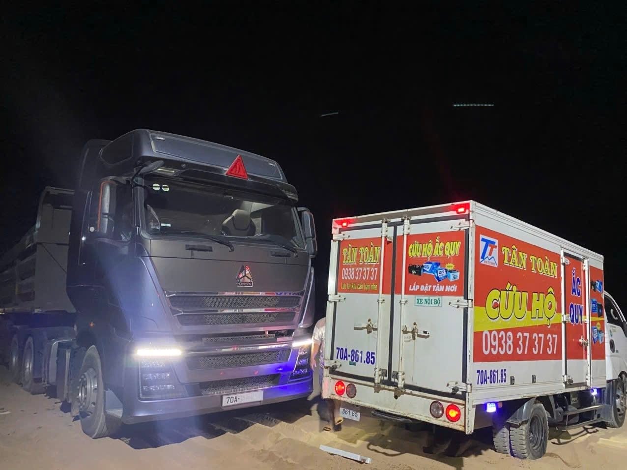 K&iacute;ch đề xe đầu k&eacute;o tại Củ Chi