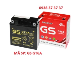 ẮC QUY XE GẮN MÁY GS GT6A dùng cho xe SUPER DREAM, FUTURE 110, WAVE ANPHAL, TAURUS, SIRIUS, EXCIT