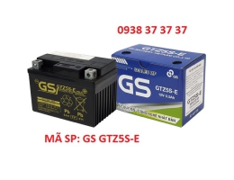 ẮC QUY XE GẮN MÁY GS GTZ5S-E dùng cho xe  WAVE RS, CLICK, AIR BLADE F1, LEAD, MIO, NOUVO, ...