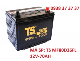 ẮC QUY XE HƠI TS MF80D26FL 12V-70AH dùng cho xe CAMRY, FORTUNER, HILUX đời mới, VENZA, ...