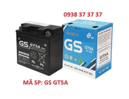 ẮC QUY XE GẮN MÁY GS GT5A dùng cho xe SUPPER DREAM, FUTURE 110, WAVE ANPHAL, SIRIUS, EXCITER,