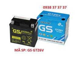 ẮC QUY XE GẮN MÁY GS GTZ6V dùng cho xe VISION, LEAD125, SH MODE, NOZZA, AIRBLADE,...